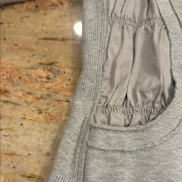 Lululemon Special Edition hooded ruched Warm Up Hooded Jacket Gray 4 RARE - Picture 6 of 13